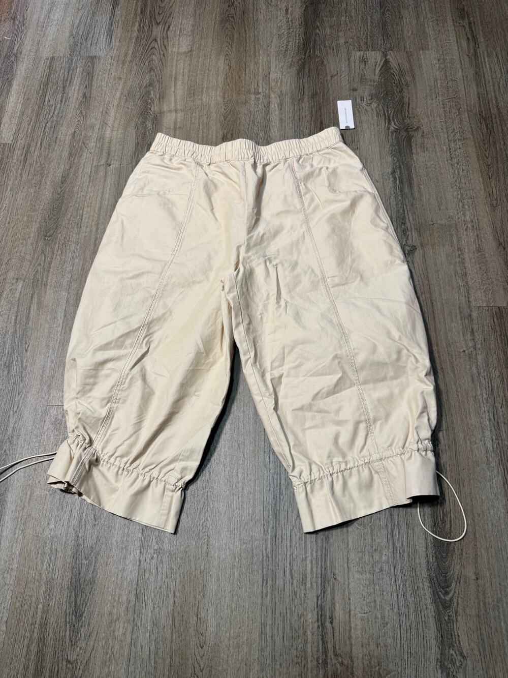 Maeve by Anthropologie Women's Elastic Waist Cropped Cargo Balloon Pants